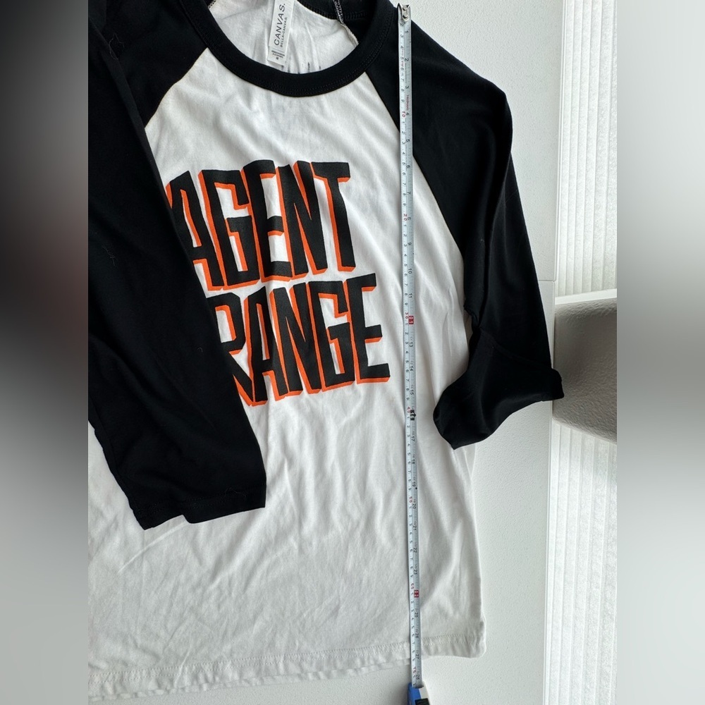 Rare Agent Orange Autographed Band T-Shirt Medium 2018 Perry TX Signed Raglan - Picture 7 of 8